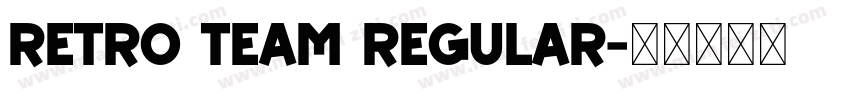 Retro Team Regular字体转换